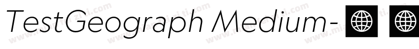 TestGeograph Medium字体转换